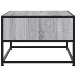 Berkfield Home Coffee Table Grey Sonoma 100x50x35 cm Engineered Wood & Metal - Size: 100 x 50 x 35 cm - thumbnail 6