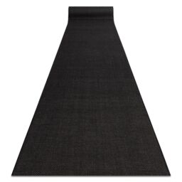 RugsX Sisal Floorlux Runner in Black - Size: 120 cm x 330 cm - thumbnail 1