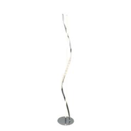 Pagazzi Hyde Chrome & Crystal Led Floor Lamp in Silver - thumbnail 7