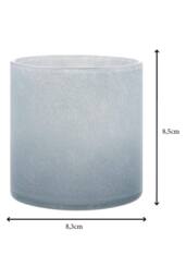 Blomus Saga Lantern Candle Holder Small - Tradewinds in Blue - thumbnail 2