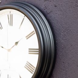 Primrose Outdoor Garden Clock Black Perfect Time Radio Controlled 38cm - thumbnail 8
