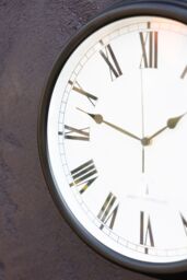 Primrose Outdoor Garden Clock Black Perfect Time Radio Controlled 38cm - thumbnail 7