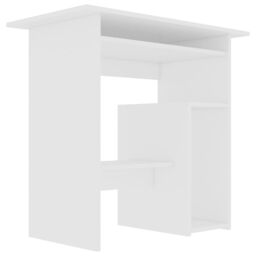 Berkfield Home Desk White 80x45x74 cm Engineered Wood - Size: 80 x 45 x 74 cm - thumbnail 4