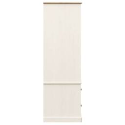 Berkfield Home Wardrobe VIGO White 90x55x176 cm Solid Wood Pine - Size: 90 x 55 x 176 cm - thumbnail 6