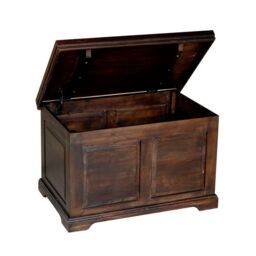 Jaipur Furniture Ltd Large Box - Mango Wood - L50 x W80 x H50 cm - Dark Finish in Brown - thumbnail 3