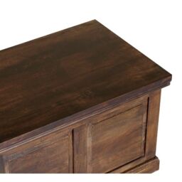 Jaipur Furniture Ltd Large Box - Mango Wood - L50 x W80 x H50 cm - Dark Finish in Brown - thumbnail 4