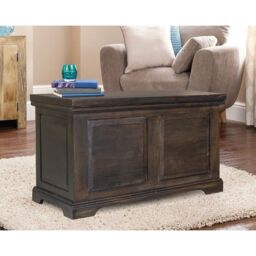 Jaipur Furniture Ltd Large Box - Mango Wood - L50 x W80 x H50 cm - Dark Finish in Brown - thumbnail 5
