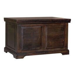 Jaipur Furniture Ltd Large Box - Mango Wood - L50 x W80 x H50 cm - Dark Finish in Brown - thumbnail 1