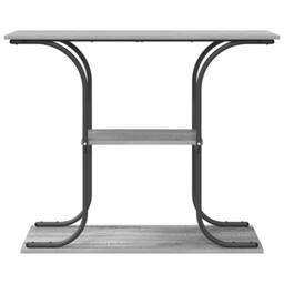 Berkfield Home Console Table Grey sonoma 101 x 35 x 80.5 cm Engineered wood - thumbnail 5