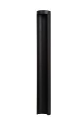 Lucide 'COMBO' Non Dimmable Decorative Tall Outdoor Modern LED Bollard Light in Black - thumbnail 2