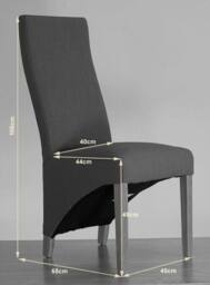 Thats Furniture Dakot 182 x 92cm Oak Large Dining Table & 8 Lola Leather Chairs in Black - Size: 182 x 92 cm - thumbnail 9