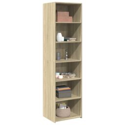Berkfield Home Highboard Sonoma Oak 50x41x185 cm Engineered Wood in Brown - Size: 50 x 41 x 185 cm - thumbnail 3