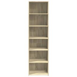 Berkfield Home Highboard Sonoma Oak 50x41x185 cm Engineered Wood in Brown - Size: 50 x 41 x 185 cm - thumbnail 4