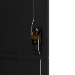 Berkfield Home Durable File Cabinet Black 90x40x180 cm Steel - Size: 90 x 40 x 180 cm - thumbnail 8