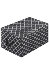 Living and Home Large Capacity Foldable Fabric Clothes Organizer Bag in Black - thumbnail 4