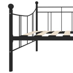 Berkfield Home Daybed Frame Black Metal 90x200 cm - thumbnail 6