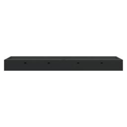 Berkfield Home Wash Basin 120x46x11 cm Mineral Cast/Marble Cast Matt Black - Size: 120 x 46 x 11 cm - thumbnail 6
