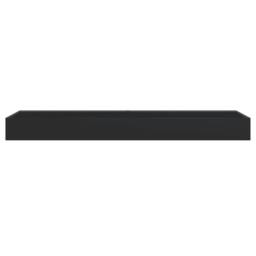 Berkfield Home Wash Basin 120x46x11 cm Mineral Cast/Marble Cast Matt Black - Size: 120 x 46 x 11 cm - thumbnail 4