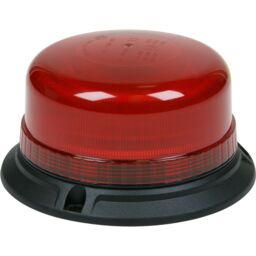 Loops 12V / 24V LED Rotating Red Hazard Beacon Light - 3x Bolt Roof Fixing Points