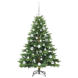 Berkfield Home Artificial Christmas Tree with 150 LEDs Green 120 cm PE & PVC - thumbnail 5