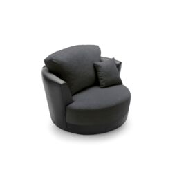 Abakus Direct Dylan Swivel Chair in Black - thumbnail 6