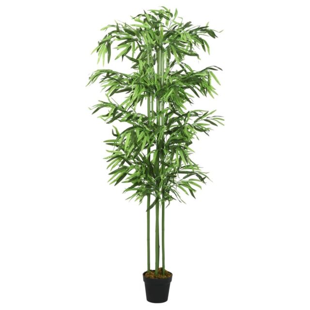 Berkfield Home Artificial Bamboo Tree 240 Leaves 80 cm Green - image 1