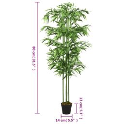 Berkfield Home Artificial Bamboo Tree 240 Leaves 80 cm Green - thumbnail 4