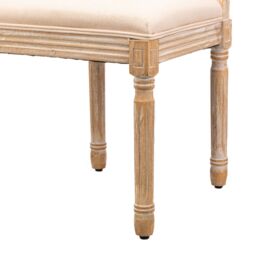 Nordlys Set of 2 Classic Wooden Dining Room Chairs in Beige - thumbnail 6