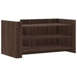 Berkfield Home Coffee Table Brown Oak 100x50x50 cm Engineered Wood - Size: 100 x 50 x 50 cm - thumbnail 1