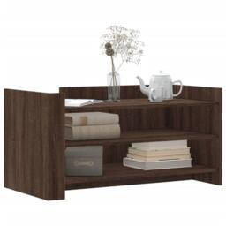 Berkfield Home Coffee Table Brown Oak 100x50x50 cm Engineered Wood - Size: 100 x 50 x 50 cm - thumbnail 3