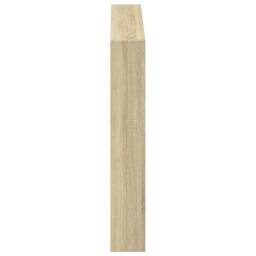 Berkfield Home Headboard Cabinet with LED Sonoma Oak 100x17x102 cm in Light Tan - Size: 100 x 17 x 102 cm - thumbnail 7