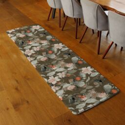 Benjamin Tate Design Imprint Fantastic Paint Bouquet Runner Rug in Natural - Size: 67 cm x 230 cm - thumbnail 2