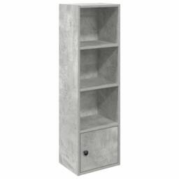 Berkfield Home Bookcase Concrete Grey 31x24x102 cm Engineered Wood - Size: 31 x 24 x 102 cm - thumbnail 1