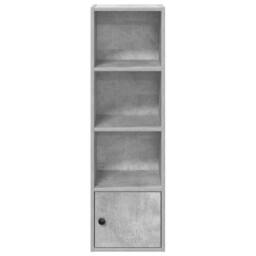 Berkfield Home Bookcase Concrete Grey 31x24x102 cm Engineered Wood - Size: 31 x 24 x 102 cm - thumbnail 5