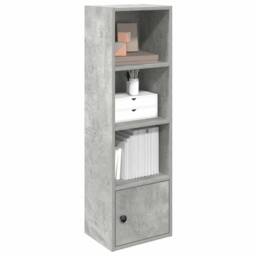 Berkfield Home Bookcase Concrete Grey 31x24x102 cm Engineered Wood - Size: 31 x 24 x 102 cm - thumbnail 2