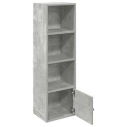 Berkfield Home Bookcase Concrete Grey 31x24x102 cm Engineered Wood - Size: 31 x 24 x 102 cm - thumbnail 4