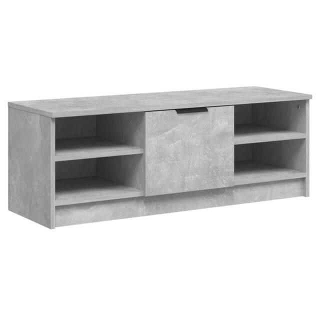 Berkfield Home TV Cabinet Concrete Grey 102x35.5x36.5 cm Engineered Wood - image 1