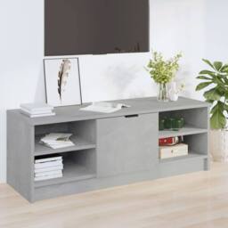 Berkfield Home TV Cabinet Concrete Grey 102x35.5x36.5 cm Engineered Wood - thumbnail 2