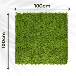 Ark Mat Moss Artificial Plant Wall Panel 1x1m - Indoor & Outdoor Use in Green - thumbnail 2