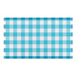 Artsy Mats Blue Gingham Doormat (70 x 40cm) in White - Size: 40 cm x 70 cm - thumbnail 2