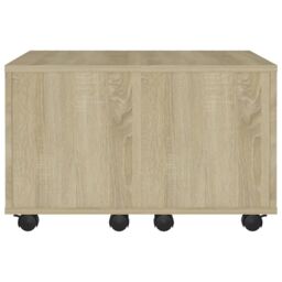 Berkfield Home Coffee Table Sonoma Oak 60x60x38 cm Engineered Wood in Brown - Size: 60 x 60 x 38 cm - thumbnail 5