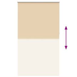 Berkfield Home Roller Blind Blackout Beige 140x210 cm Fabric Width 136.6 cm Polyester - thumbnail 5