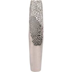 The Libra Company Apo Coral Large Vase - Aluminium - L22 x W22 x H115 cm - Silver - thumbnail 1