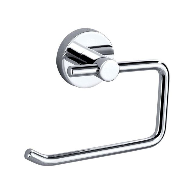 Nes Home Round Toilet Roll Holder in Silver - image 1