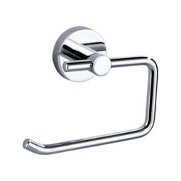 Nes Home Round Toilet Roll Holder in Silver - thumbnail 1