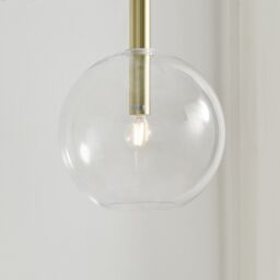 FurnitureboxUK Emily Smoked Glass Pendant Ceiling Light in Black - thumbnail 5