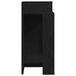 Berkfield Home Side Tables 2 pcs with Shelf Black 25.5x27x60 cm - thumbnail 6