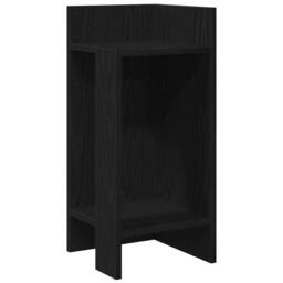Berkfield Home Side Tables 2 pcs with Shelf Black 25.5x27x60 cm - thumbnail 4