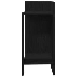 Berkfield Home Side Tables 2 pcs with Shelf Black 25.5x27x60 cm - thumbnail 5