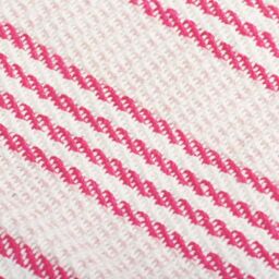 Berkfield Home Throw Cotton Stripes 125x150 cm Pink & White - thumbnail 6